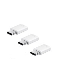 Resim Samsung Uyumlu, Micro Usb To Usb Type C Adaptörü 3-Pack Ee-Gn930K 