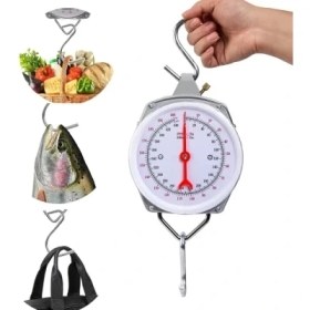 Resim K-Yonlineticaret 100 kg Kapasiteli Askılı Terazi - Dayanıklı, Net Kadranlı, Çift Ölçü Birimli, Endüs 