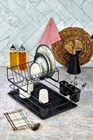 Resim Cooker CKR2983 47x38 CM 2 Katlı Metal Bulaşıklık - Siyah 