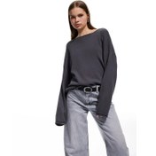 Resim Koton Kayık Yaka Triko Uzun Kollu Kazak 6WAL90071HT (6WAL90071HT) 