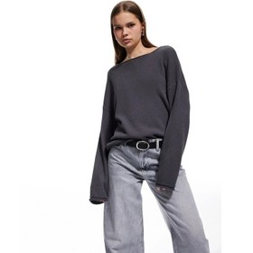 Resim Koton Kayık Yaka Triko Uzun Kollu Kazak 6WAL90071HT (6WAL90071HT) 