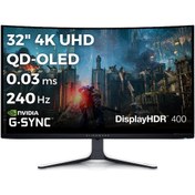 Resim Dell Alienware AW3225QF 32 4K UHD 3840x2160 240Hz 0.03 ms HDMI DP Type-C HDR 400 G-Sync QD OLED Gaming Monitör 