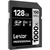 Resim Lexar 128 Gb 1000x U3 V60 4k Sd Hafıza Kartı 150 Mb/s 