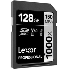 Resim Lexar 128 Gb 1000x U3 V60 4k Sd Hafıza Kartı 150 Mb/s 