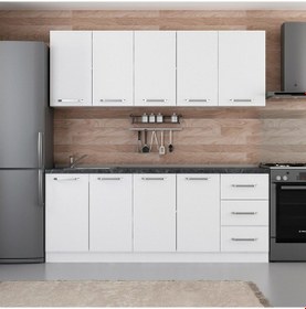 Resim Minar 205 Cm Mutfak Dolabı Beyaz 205-b1 