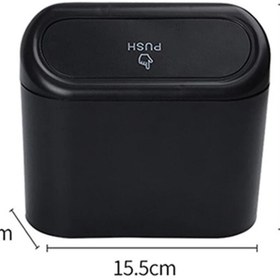 Resim Point Araç Çöp Kutusu Portatif Çok Fonksiyonlu Çöp Kovası - Ofis Tipi Çöp Kovası 