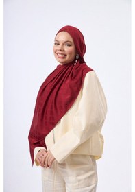 Resim Mirsoy Scarf Lina Modern Desen Şal Kırmızı 