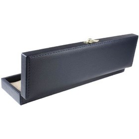 Resim Lacivert Renk Deri Tesbih Kutusu 