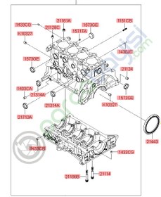 Resim Silindir Bloğu 211002A602 Kia Venga Ceed Orjinal | 211002A601 