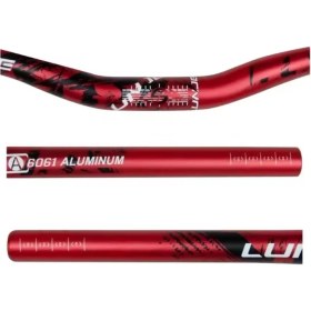 Resim Lunje All Ride Açılı 9mm Gidon Kırmızı 31.8mm 