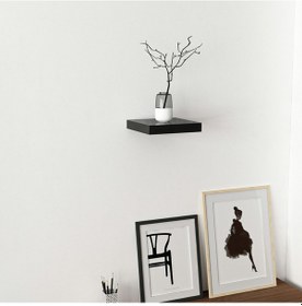 Resim Minarmobilya Minar Gizli Tutuculu Duvar Rafı 23 Cm - M.Siyah 