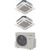 Resim Bosch Multi Kaset Tipi İnverter Klima 18000 Btu 1 Dış + 2 İç Ünite 12000 + 12000 Btu Ücretsiz Gönderim