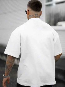 Resim Good Vibes-high Tıdes T-shirt - Baskılı Oversize Bisiklet Yaka Kısa Kol Tişört Beyaz 
