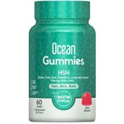 Resim Ocean HSN Biotin Folik Asit Keratin İçeren 60 Adet Çiğnenebilir Jel Form 