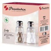 Resim Paşabahçe 80232 Leafy 2'li Tuzluk Biberlik Seti 100 CC 