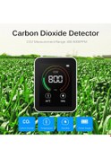 Resim Vkemall İç Mekan Co2 Tespit Cihazı - Sıcaklık Nem Sensörü, İnfrared Optik Algılama, Gerçek Zamanlı Okuma, Usb Type-c Şarjlı 1200mah Pil Beyaz 