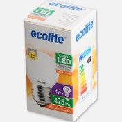 Resim Ecolite Soft Filament G45 4 W Beyaz Klasik E27 Duy Led Ampul 