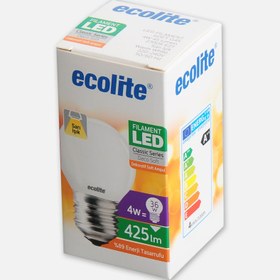 Resim Ecolite Soft Filament G45 4 W Beyaz Klasik E27 Duy Led Ampul 