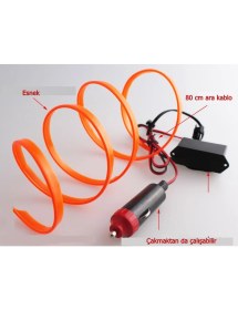 Resim ModaCar Turuncu Araç İçine Neon Kablo 2 Metre 378817 