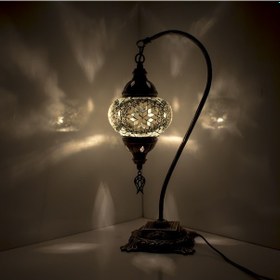 Resim Dekoratif Otantik Osmanlı Lambası Yatak Odası Başucu Lambası Masa Üstü v2 