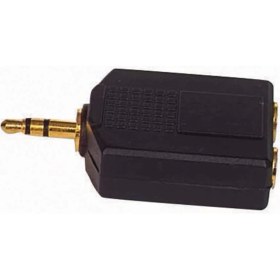 Resim 3.5 mm Stereo Erkek/6.3 mm Stereox2 Dişi Çevirici Jack (4887) 