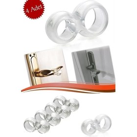 Resim Silikon Kapı & Pencere Vurma Önleyici Stoper Kapı Tamponu 4 Adet 