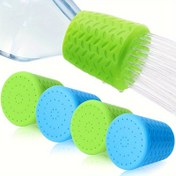 Resim Yenilikçi Silikon Pet Duş Başlığı, Taşınabilir Pet Banyosu ve Dış Mekan Su Dağıtım Aksesuarı, Çok Fonksiyonlu Köpek Yıkama Püskürtme Nozulu, Standart Plastik Şişelere Evrensel Uyumluluk, Pet Bakım ve Temizlik Malzemeleri, Kampçılık, Yürüyüş ve Plaj Tatilleri için İdeal 
