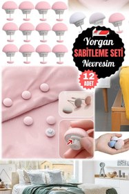 Resim moontime alaçatı 12 Adet Nevresim İğnesi ve Yorgan Düğmesi Seti, Yatak Odası Düzenlemesi 