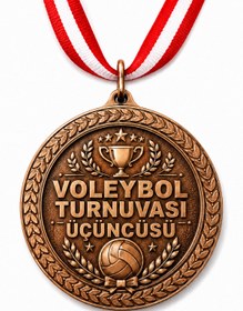 Resim HiperAD Reklam VOLEYBOL TURNUVASI ÜÇÜNCÜLÜK MADALYASI Metal | Ödül Madalyası ÜÇÜNCÜLÜK Yarışma Okul Spor Tören VOLEYBOL 