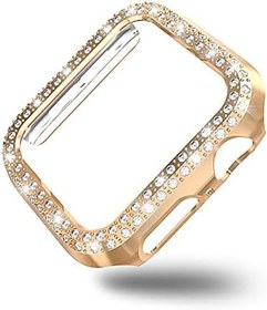 Resim Coverzone Akıllı Saat Ekran Koruyucu Apple Watch 4 42mm ile Uyumlu Ekran Koruyucu Kılıf, Ekran Koruyuculu TPU Kılıf, Sert Çerçeve Diamond Kapak Apple Watch 4 42mm Koruyucu Kılıf Rosegold 