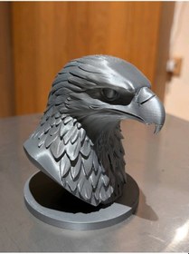 Resim 15 Cm Siyah Renk Kartal Figürü Ev Ve Ofis İçin Dekoratif Heykel 