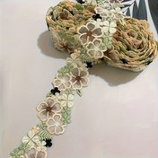 Resim 2 İnç Ayva Çiçeği Nakışlı Dantel Kenar, 6.5 cm Genişlik - Dikiş ve Örgü, DIY El Sanatları, Ev Dekorasyon Projeleri, Dantel Kumaş, Parti Düğün Dikiş Aksesuarı Dekorasyon Yaka Parçaları için Uygun. 