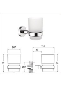 Resim Kale D100 Banyo Aksesuar Seti 5 Parça Kaliteli Set 7517799055 Krom 