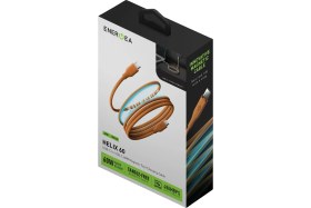 Resim Energea Helix 60 1.5m 60W Manyetik Type-C To Type-C Hızlı Şarj Kablo - Turuncu 