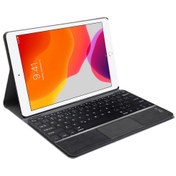 Resim Microcase Ipad 7.Nesil 10.2 Inch 2019 Uyumlu Bluetooth Touchpad Klavye + Standlı Kılıf - Bkk5 