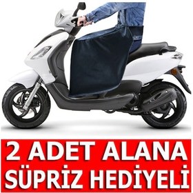 Resim Axo Bundera Scooter Motor Yağmur Rüzgar Diz Koruma Örtüsü Koruyucu 