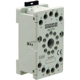Resim Emas Rs1p11g1 Rs1 11 Pin Gri Röle Soketi 