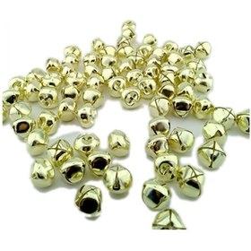 Resim Metal Çıngırak Büyük Zil / Gold 25 Adet Altın 