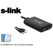 Resim SL-UH600 Usb + Ses to Hdmı Çevirici S-Link