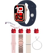 Resim General Mobile Gm 20 Uyumlu Lacivert Akıllı Saat Watch 10 Mini Kordon Hediyeli Amoled Ekran 41MM 