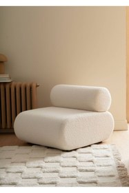 Resim elissa home Luna Berjer , Teddy , Beyaz , Tekli Koltuk , Ofis , Cafe , Ev 