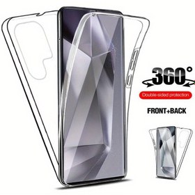 Resim For Galaxy S25, S25 Plus ve S25 Ultra için tasarlanmış bir 2'si 1 arada hibrit şeffaf kılıf, bu cihazlar için tam 360 derece koruma sunar. Şok geçirmez yumuşak bir kapak olan bu kılıf aynı zamanda for samsung S25 Ultra, S25 Plus, S24 FE, S24, S24 Plus ve S24 için de uyumlu bir seçenektir. 