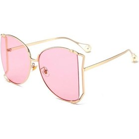 Resim 45476 Büyük Boy Kare Güneş Kadınlar Metal Çerçeve Moda Lüks Hollow Çerçeve Marka Güneş Gözlüğü Kadın Degrade Shades H153 