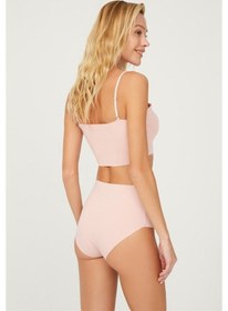 Resim Cottonhill Yüksek Bel Basic Lazer Kesim Bikini Külot 5'Li Paket-Çok Renkli-M Çok Renkli 