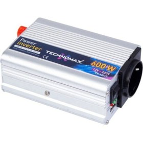 Resim Mobee Technomax 600 W Inverter Dönüştürücü Usb Soketli Dc 12.v - 220.v Invertör 
