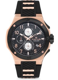 Resim Nacar SPOR SİYAH ERKEK KOL SAATİ NC08-2921132-RBS1 