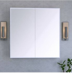 Resim Lavobo Üstü Aynali Banyo Dolabi Beyaz 