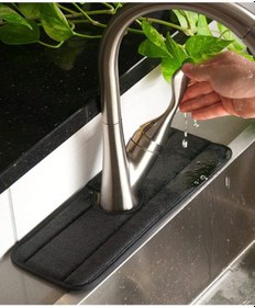 Resim Bundera Evye Mutfak Lavabo Bataryası Musluk Altı Su Emici Matı 