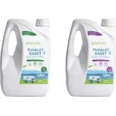 Resim Jenovin Ölçek Hediyeli - Karavan Tekne Yat Tuvalet Wc Kaset Atık Kimyasalı Lavanta - Çam Kokulu 3 L 