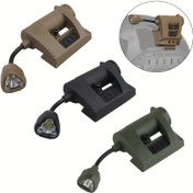 Resim Ultra Parlak 3 Modlu LED Kask Işığı Klipsli Montaj - Av, Bisiklet ve Balıkçılık için Taktiksel El Feneri, Dayanıklı Naylon, Kızılötesi, Kırmızı & Yeşil Gece Görüş Modları, Beyaz Işık Seçeneği, Uzun Pil Ömrü (100 Dakika) 